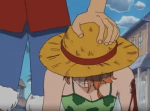 Nami and Luffy iconic moment.
