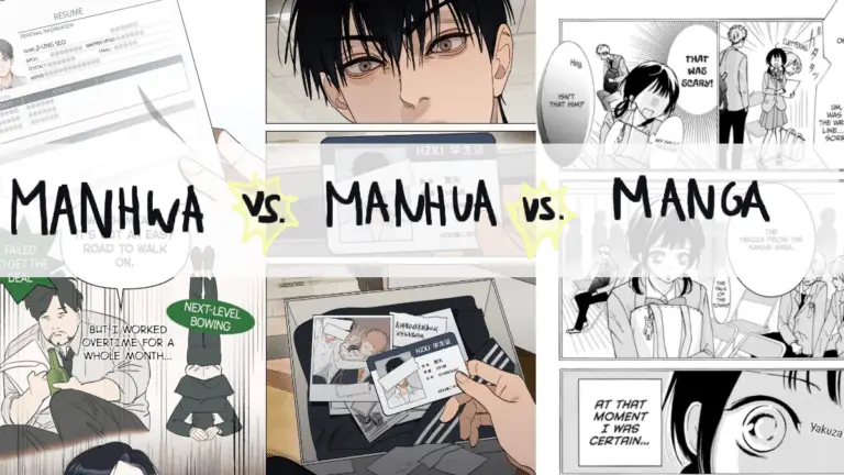 Differences between Manhwa Manhua and Manga