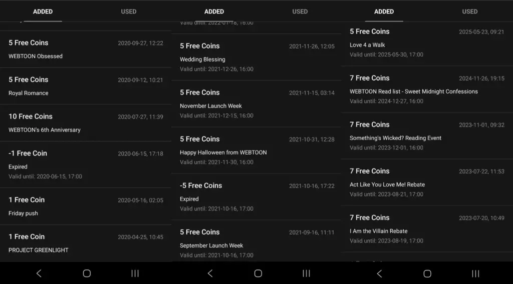 How to get free coins on Webtoon